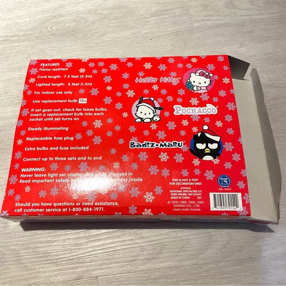 Hello Kitty Interior Holiday Lights - 10 vintage - Picture 6 of 9